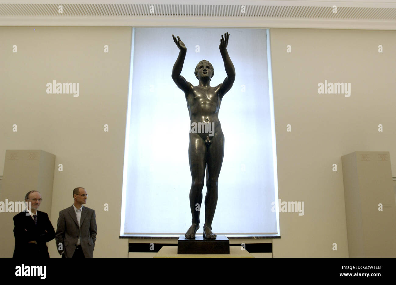 'The exhibition ''The Roman Boxer'' in the Altes Museum' Stock Photo
