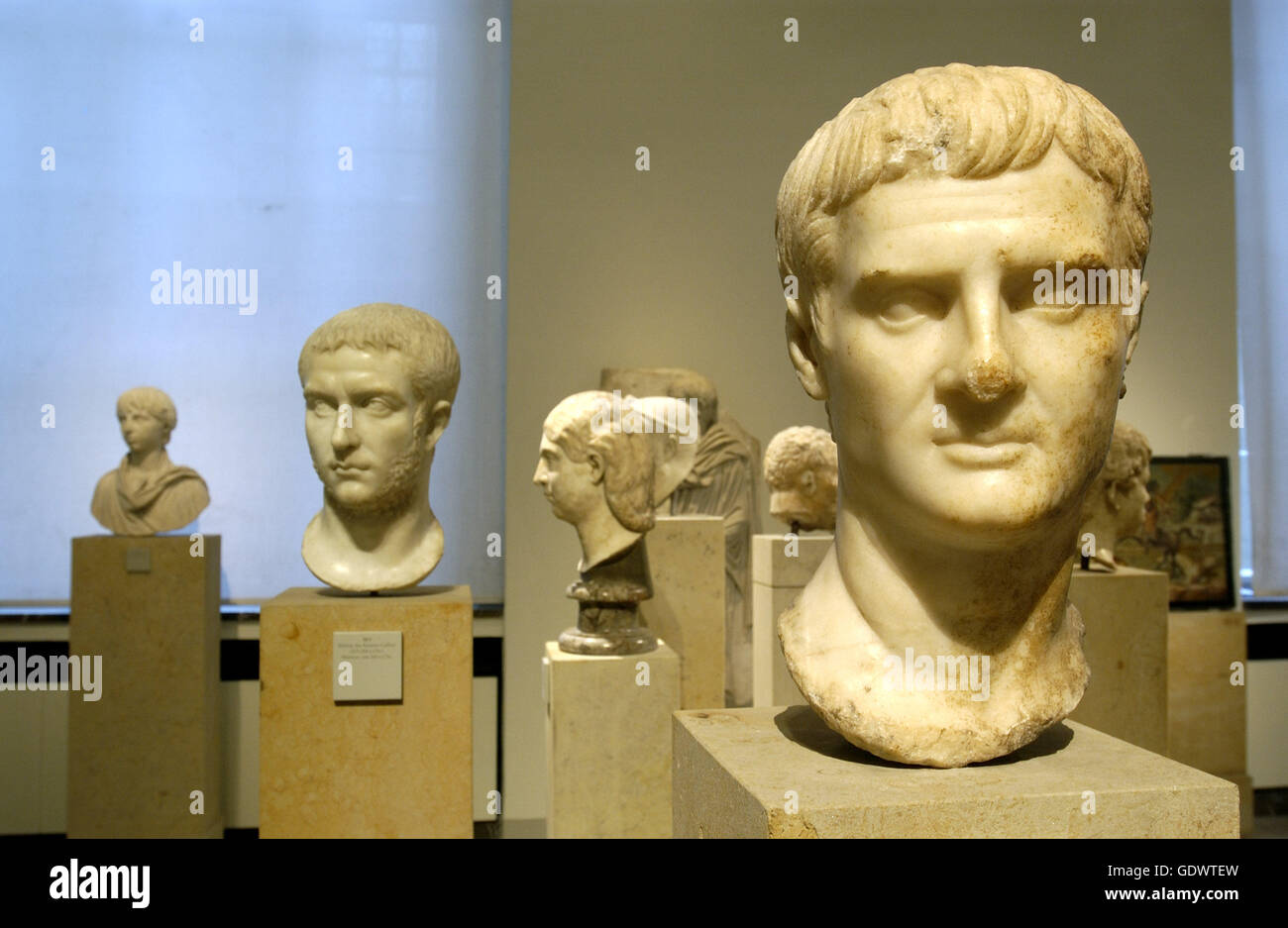Exhibition in the Altes Museum Stock Photo