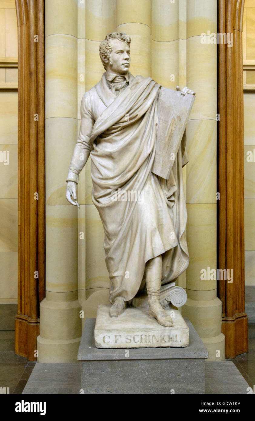 Statue of Karl Friedrich Schinkel Stock Photo
