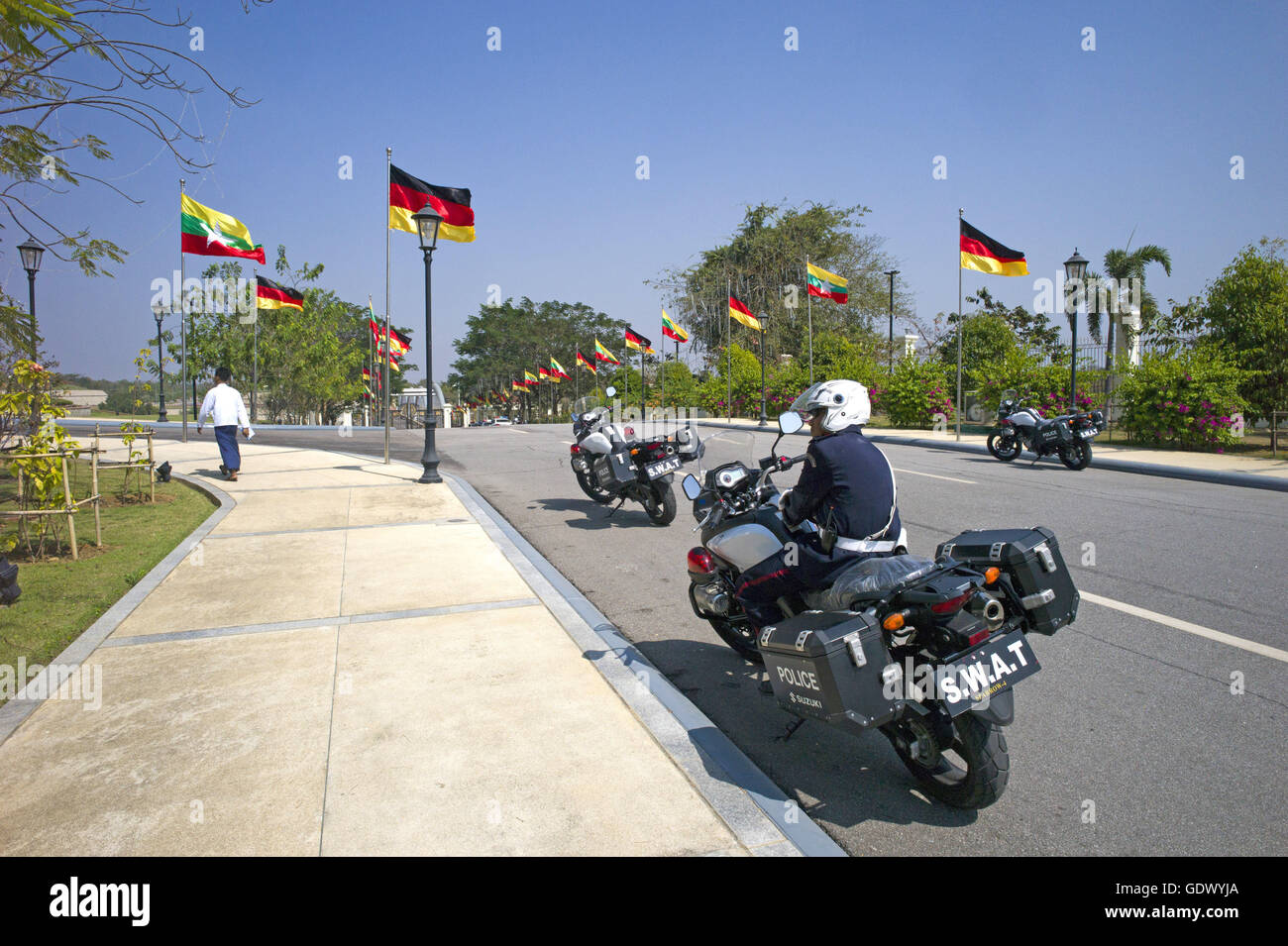 With police escort hires stock photography and images Alamy