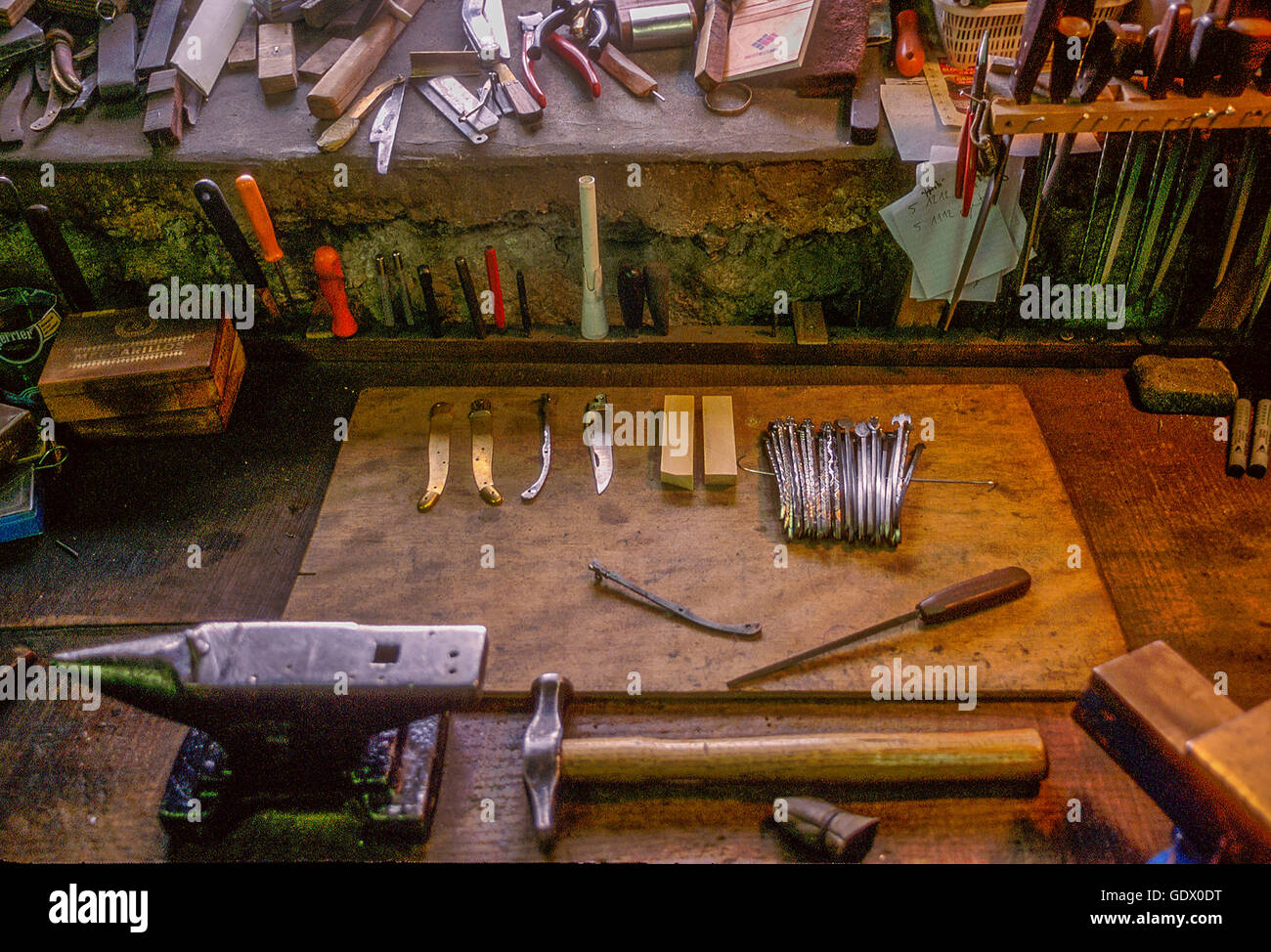 production of knives in Laguiole, France Stock Photo