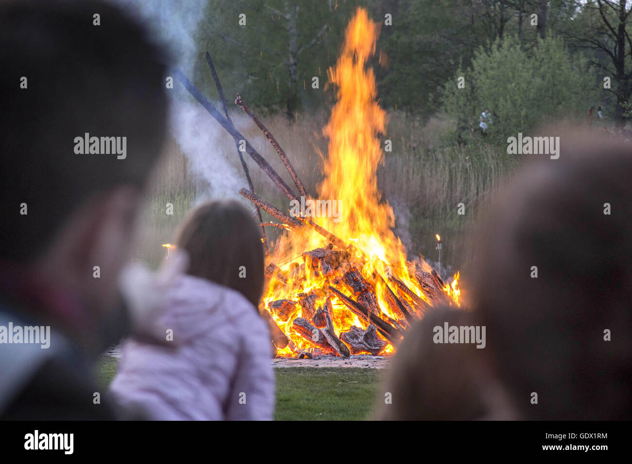 Easter fire britzer garten berlin hires stock photography and images