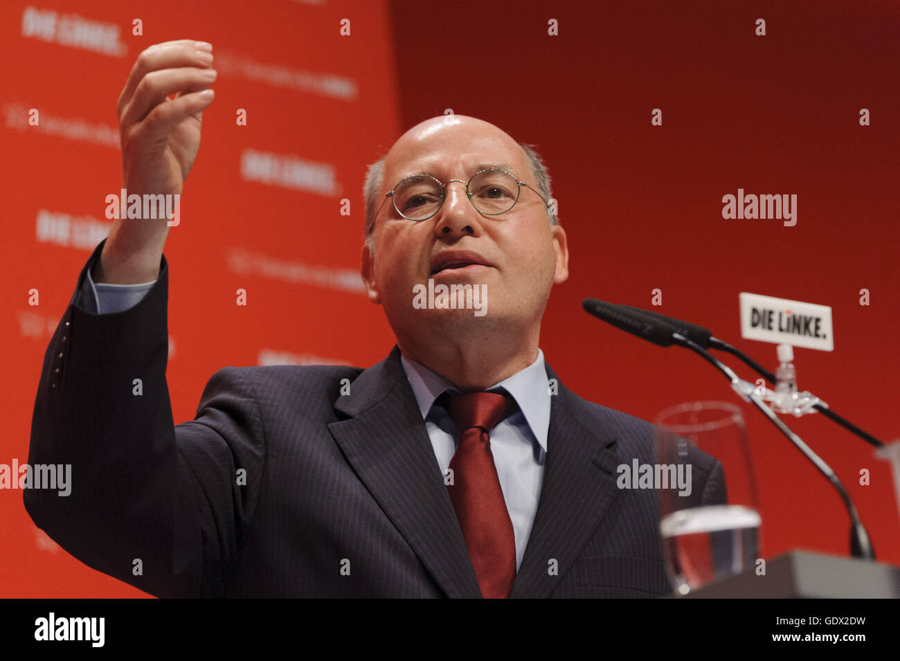 Parliamentary Party Leader Gregor Gysi in Berlin, Germany, 2014 Stock Photo