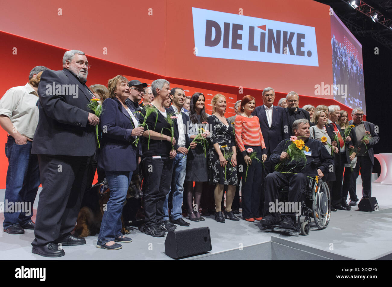 2nd meeting of the 4th Congress Day of the German left-wing-party Die Linke in Berlin, Germany, 2014 Stock Photo