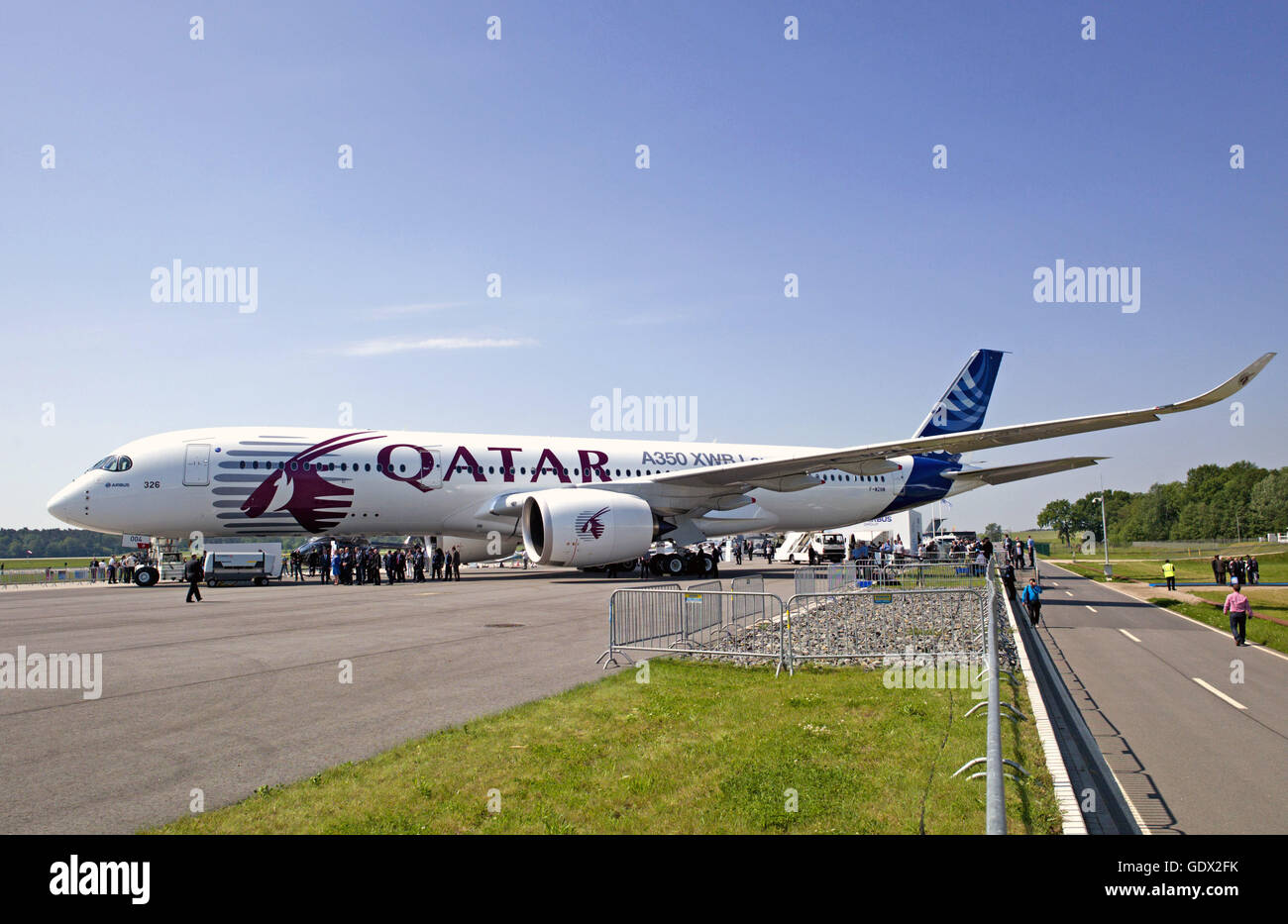 Airbus A350 in Selchow, Germany, 2014 Stock Photo