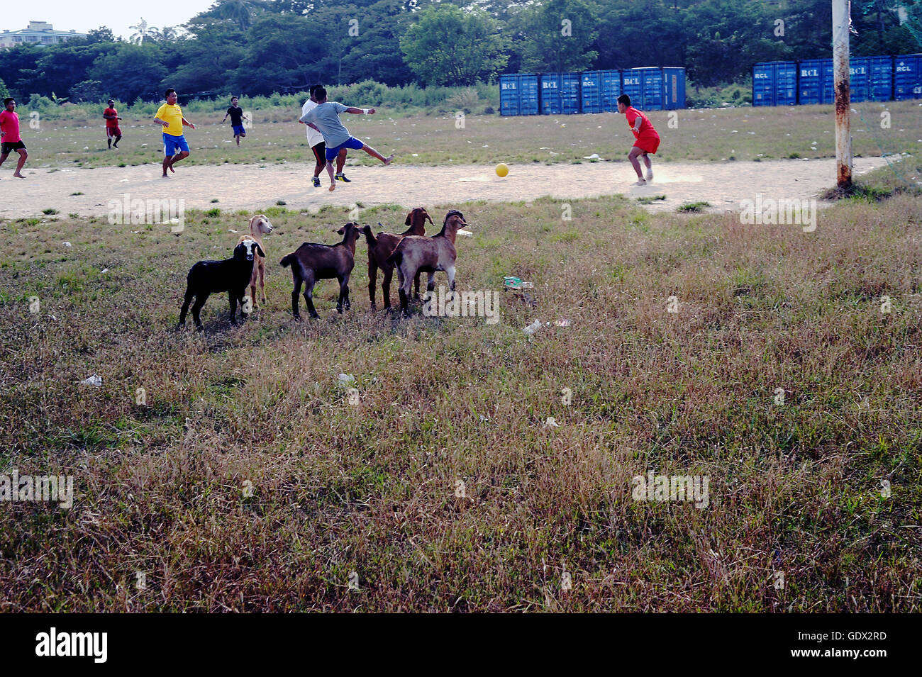 Football in Myanmar Stock Photo - Alamy