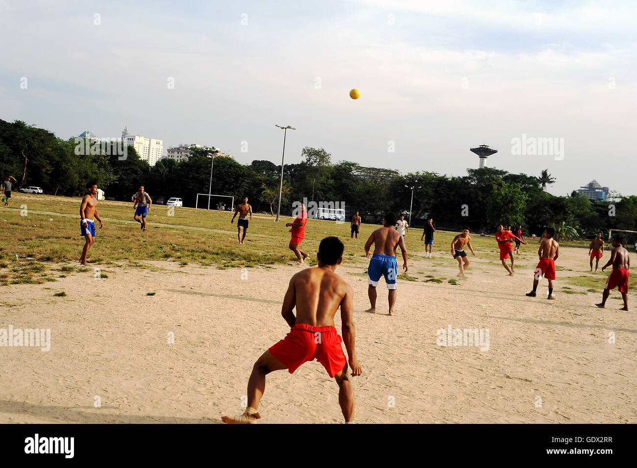 Football in Myanmar Stock Photo - Alamy