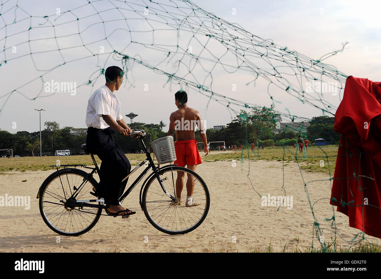Football in Myanmar Stock Photo - Alamy
