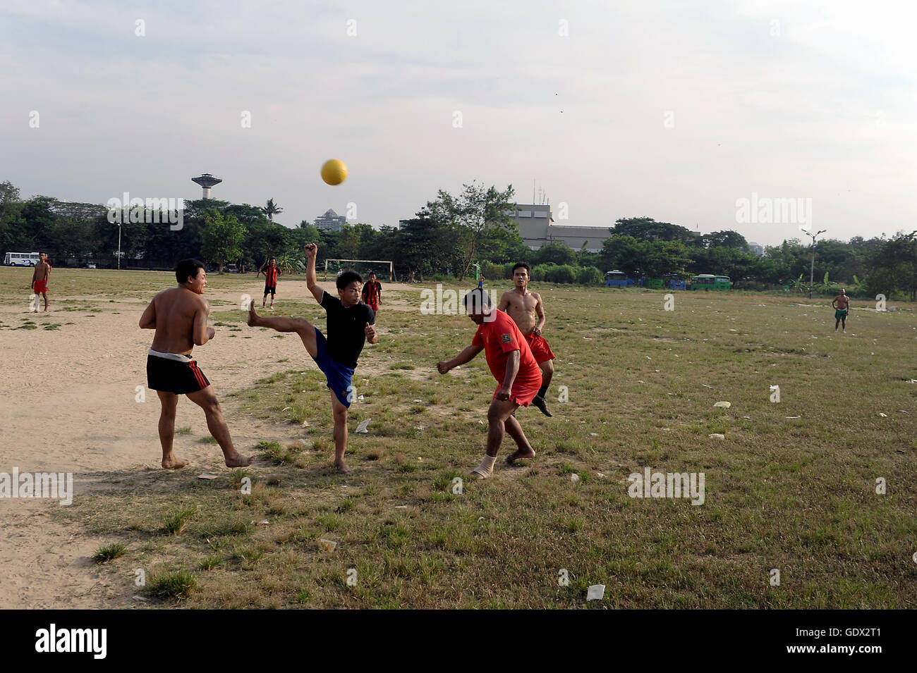 Football in Myanmar Stock Photo - Alamy