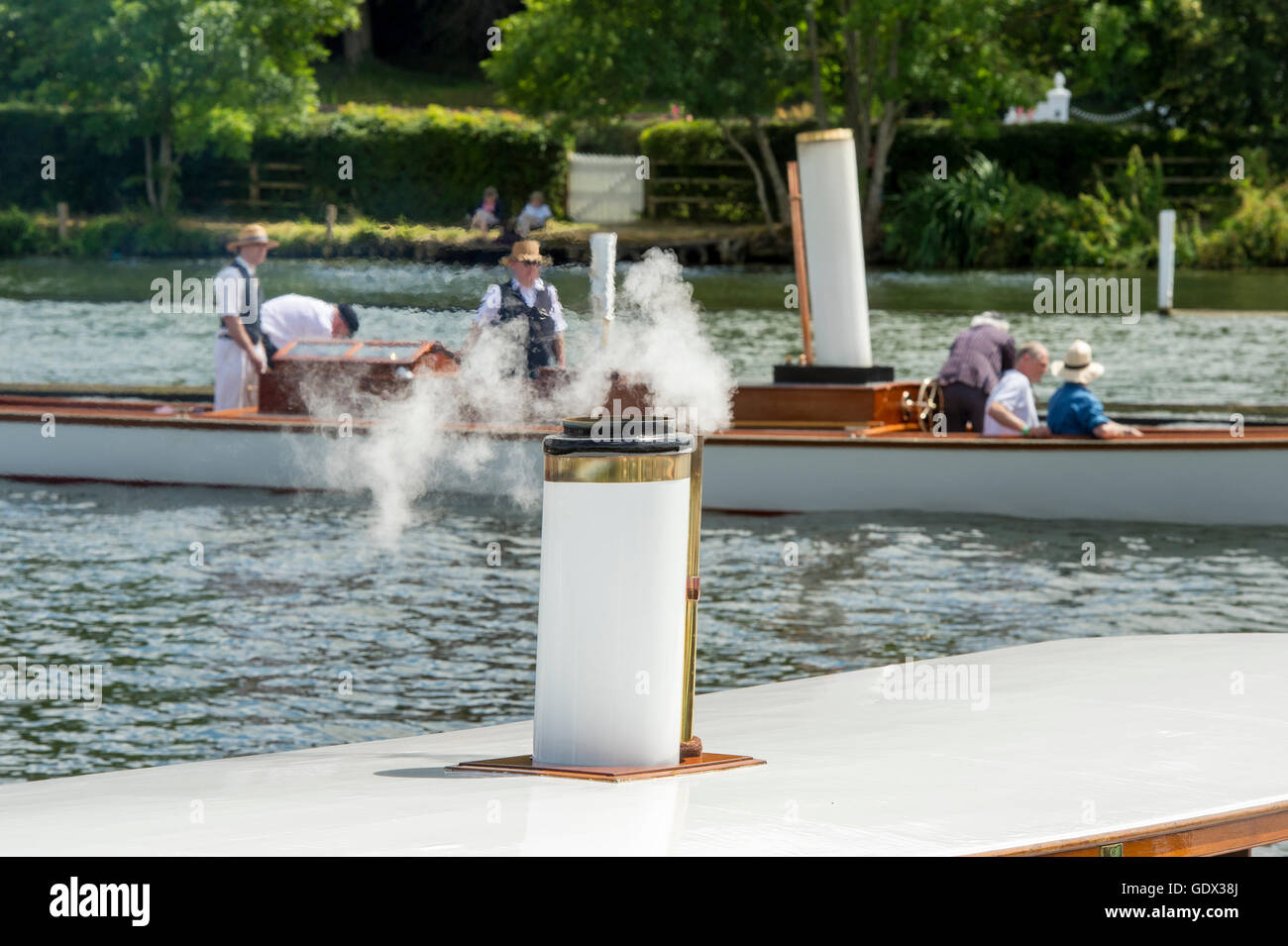 1954 Steam Launch 'Firebird' at the Thames Traditional Boat Festival
