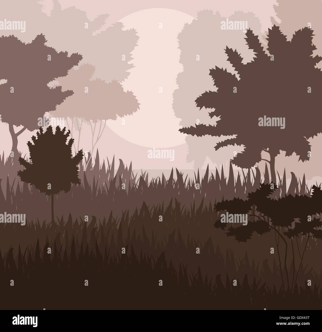 Natural landscape vector background for poster Stock Vector Image & Art ...