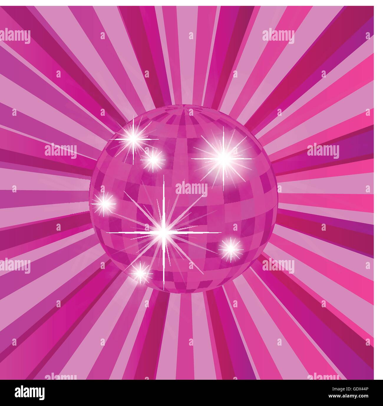 Abstract pink disco ball background Stock Vector by ©elaineitalia 7658967