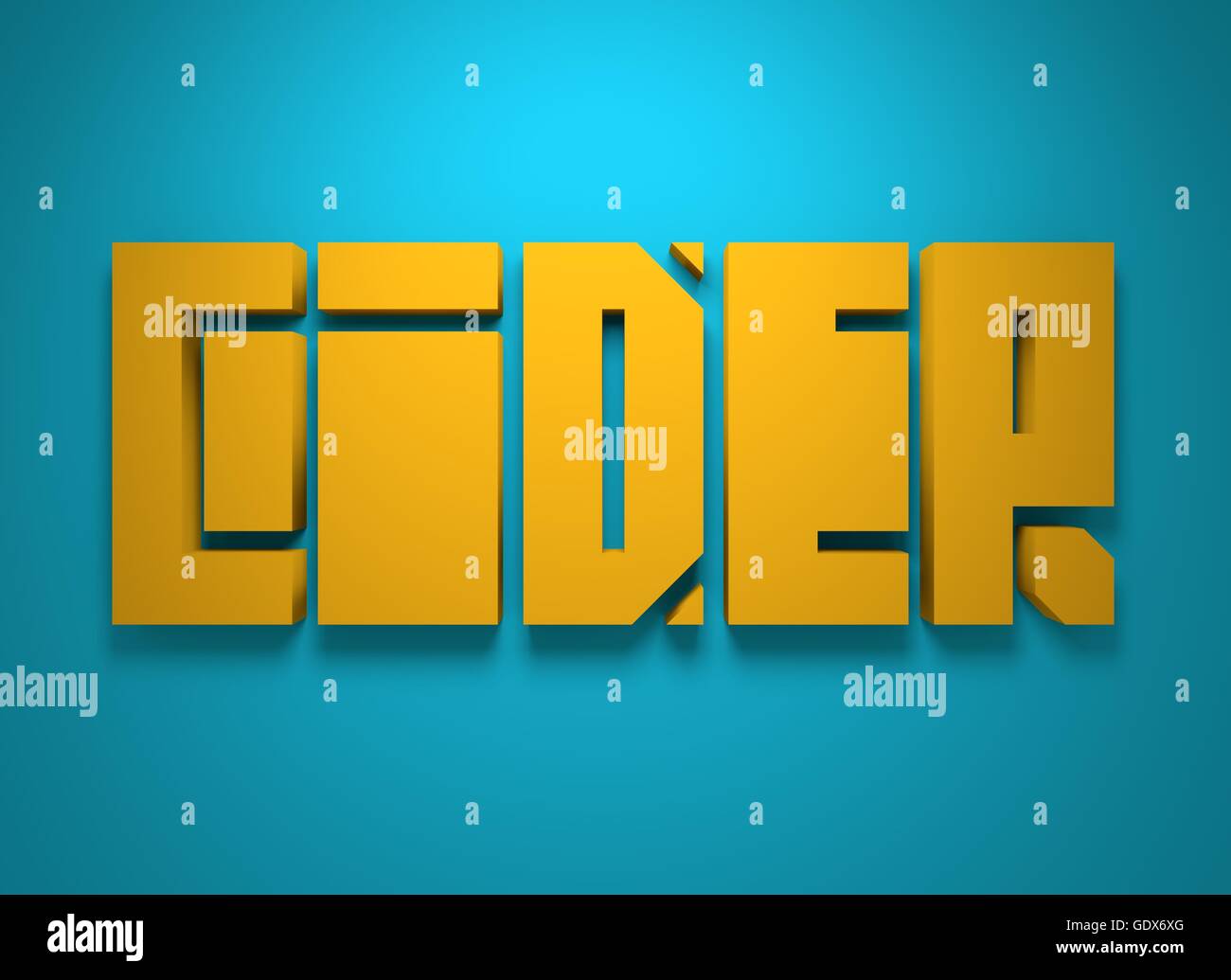 Drink alcohol beverage. Cider word lettering Stock Photo Alamy