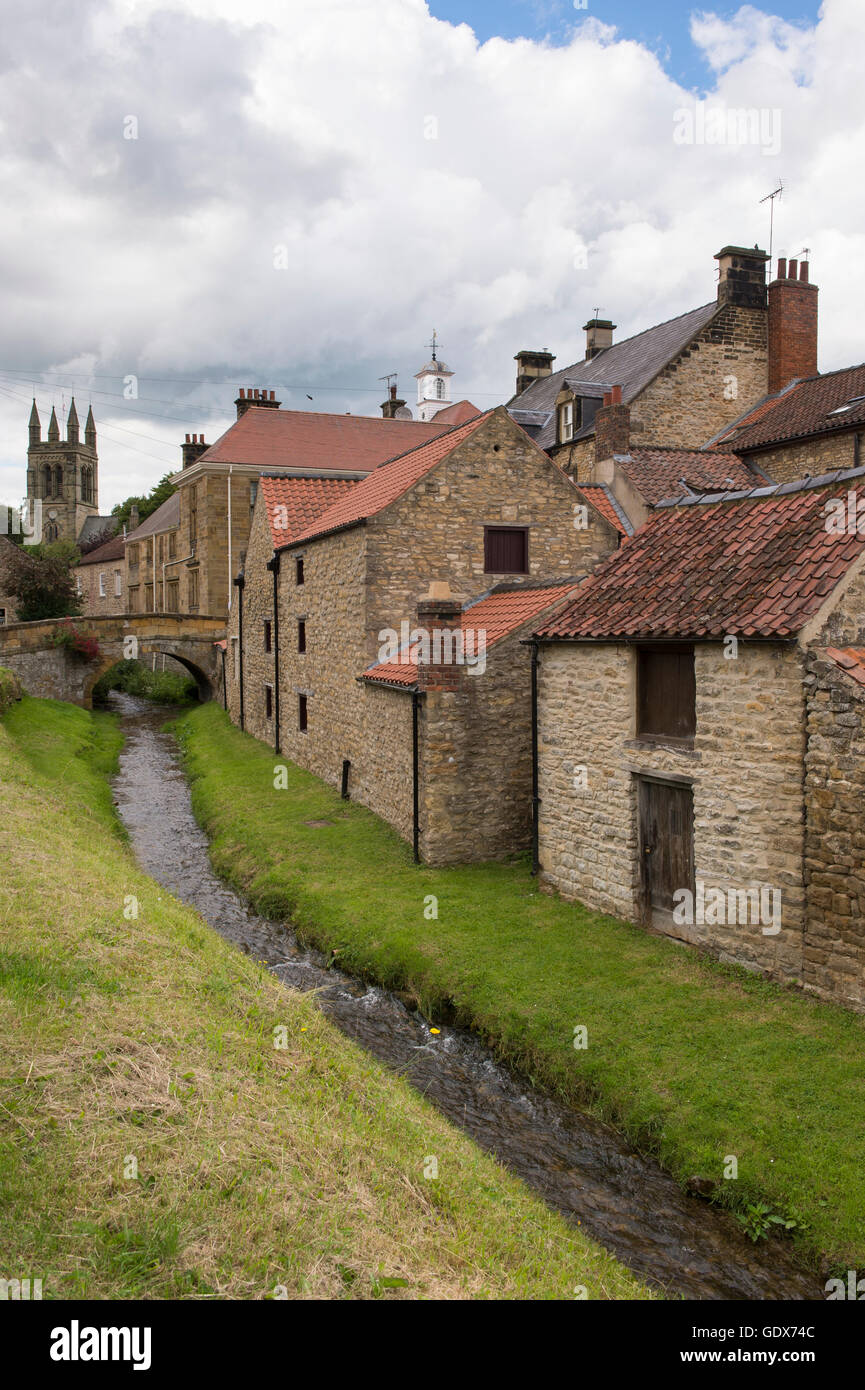 View of Castlegate (Borough Beck, church and houses) in the picturesque ...