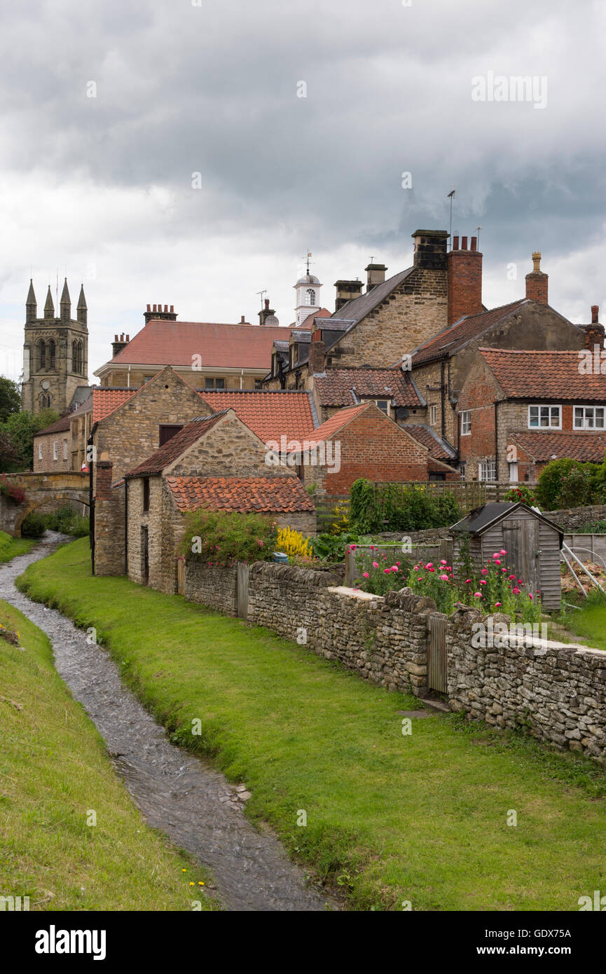 View of Castlegate (Borough Beck, church and houses) in the picturesque ...