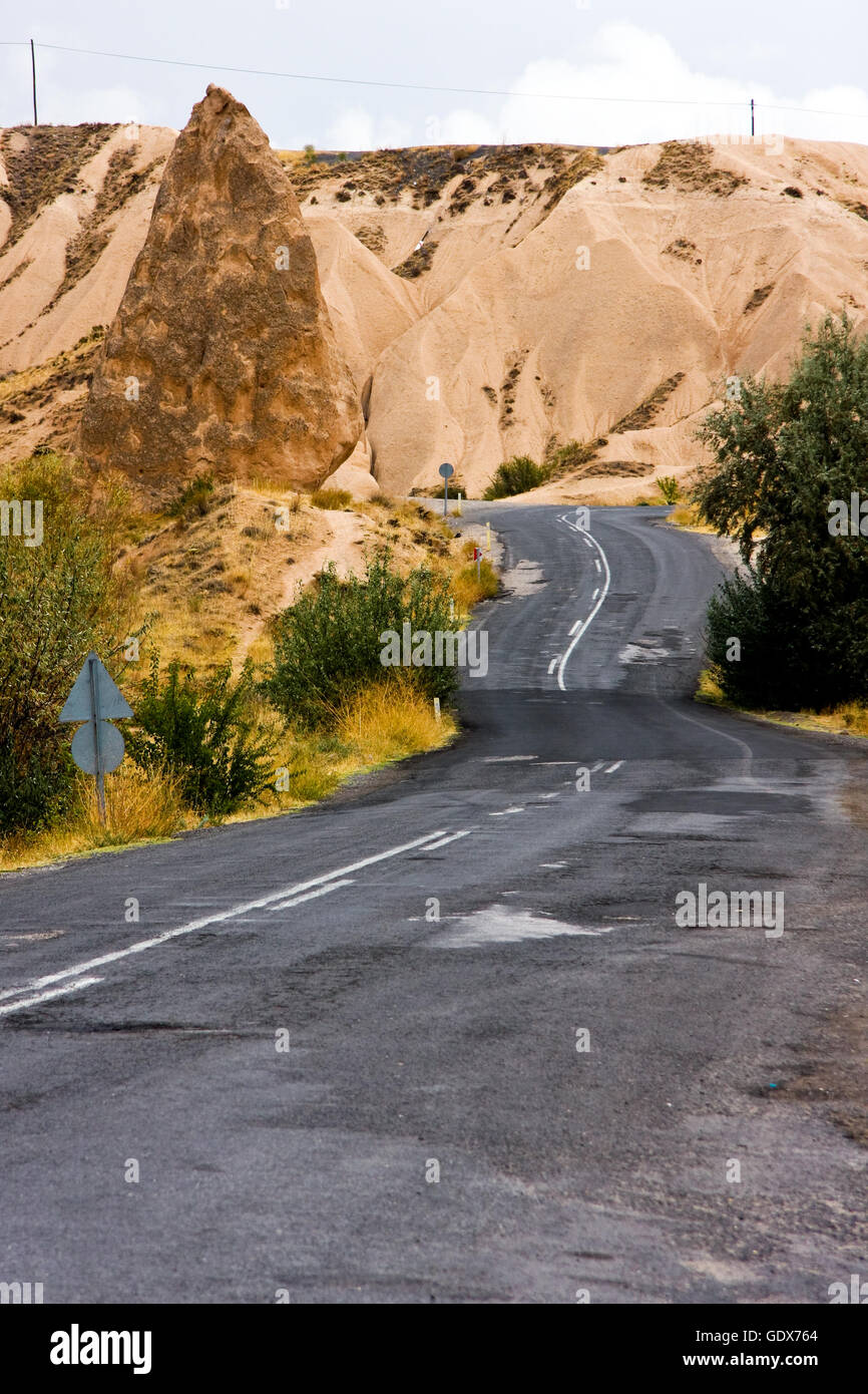 Winding road landscape Stock Photo