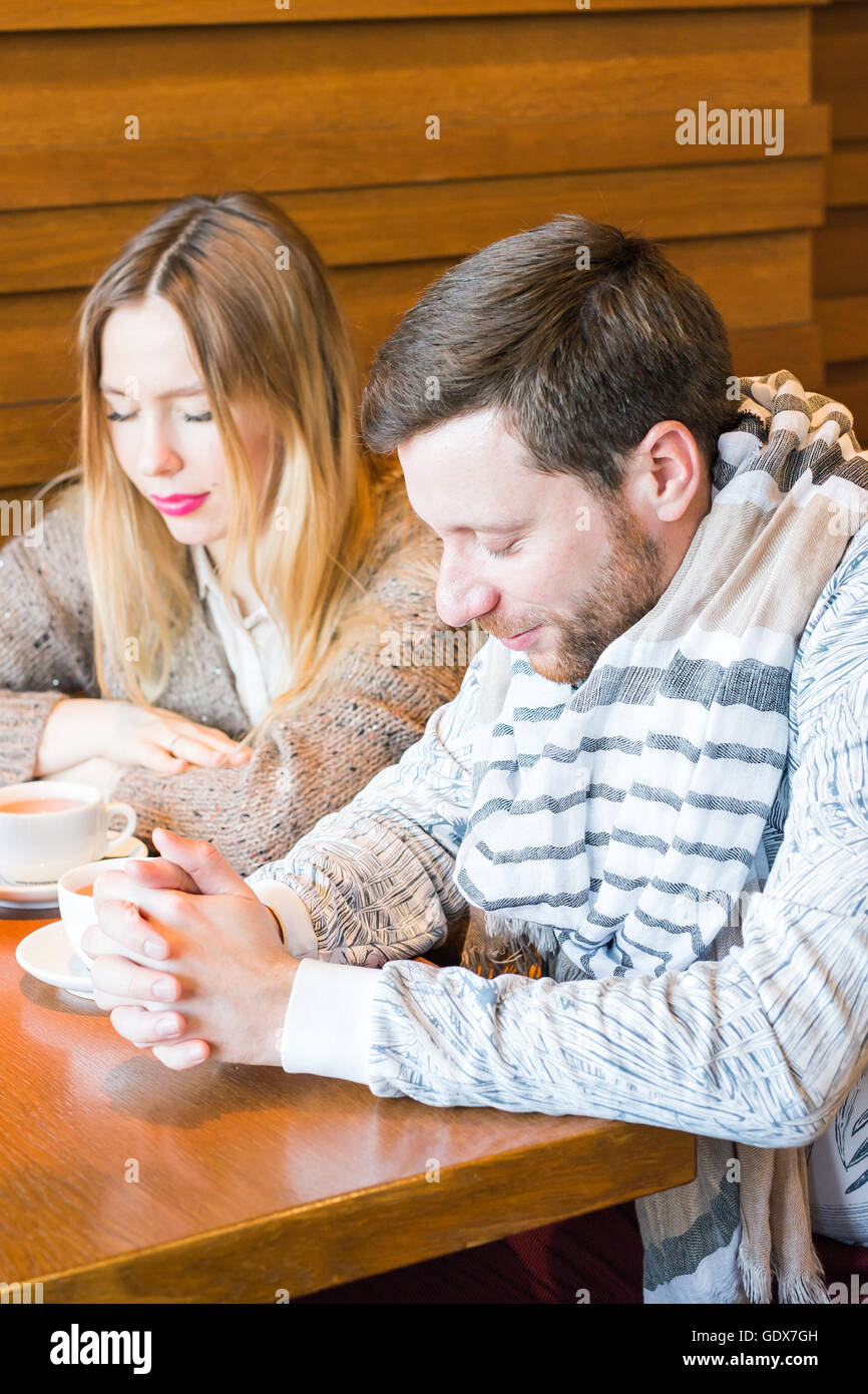 Family praying together meal dining hi-res stock photography and images ...