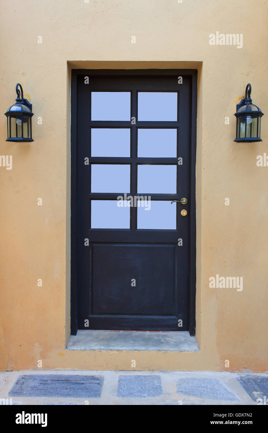 Doors and lamps Stock Photo Alamy