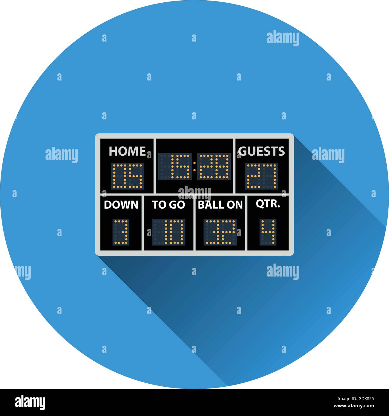 Empty Stadium Scoreboard Stock Vector Images Alamy