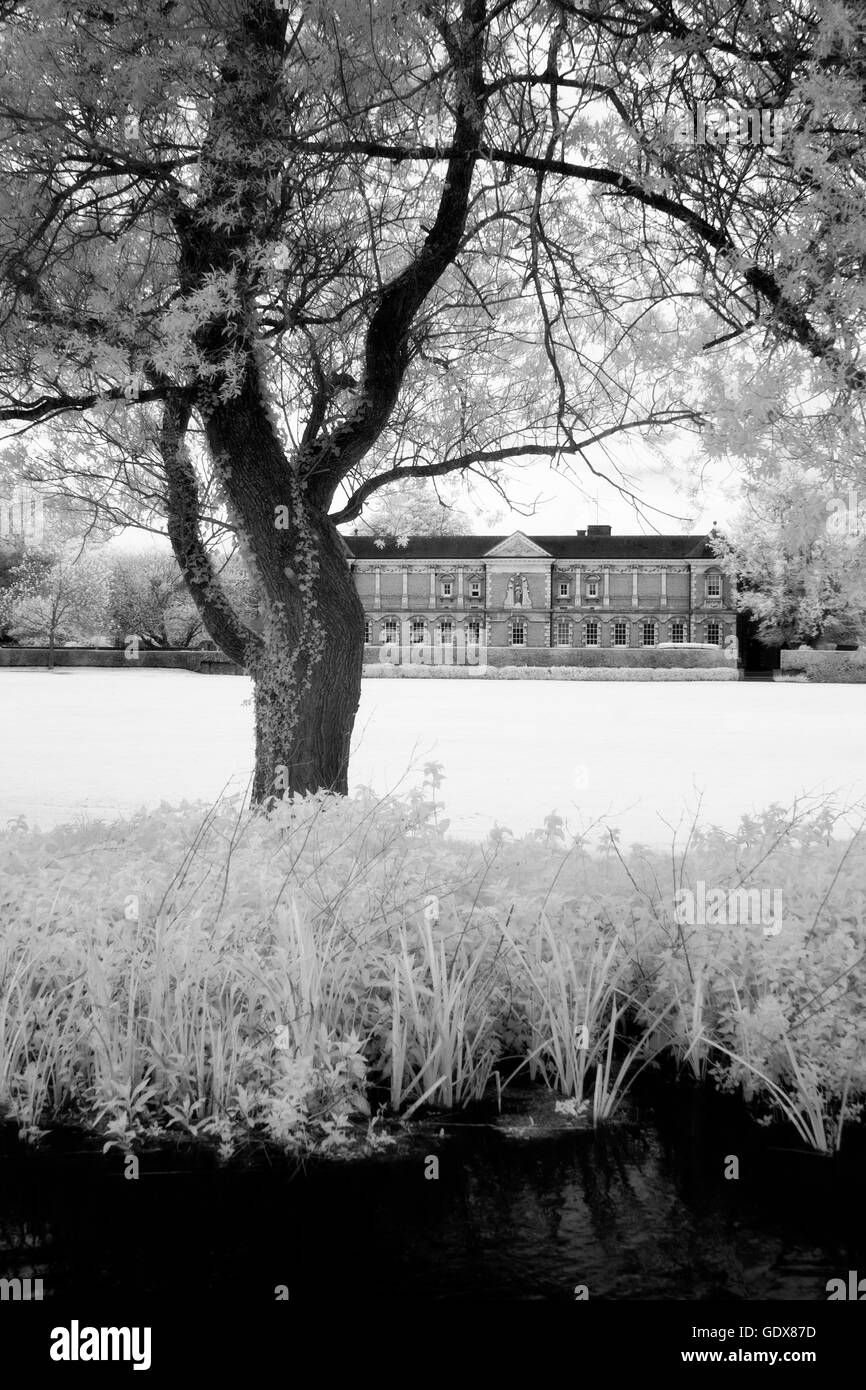 Infra-red image of Winchester College,Hampshire,England Stock Photo