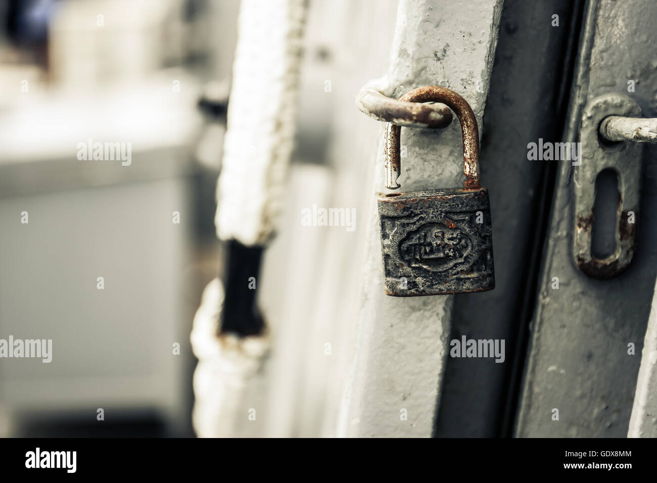 Old master key is not locked Stock Photo