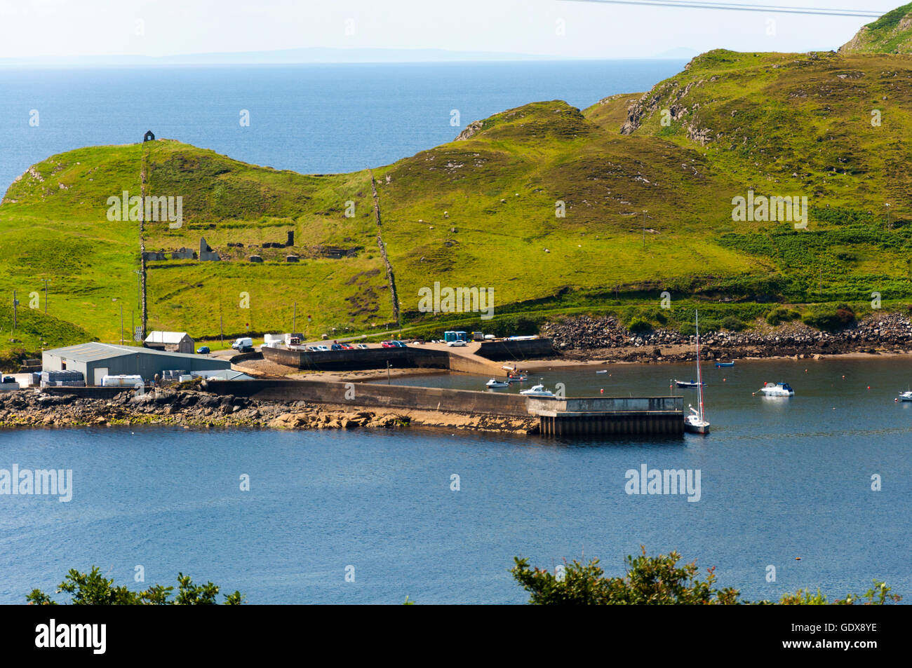Teelin pier harbour, County Donegal, Ireland Stock Photo Alamy