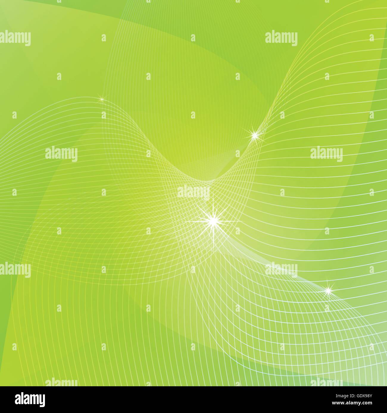 Abstract green background vector background concept template with waves ...