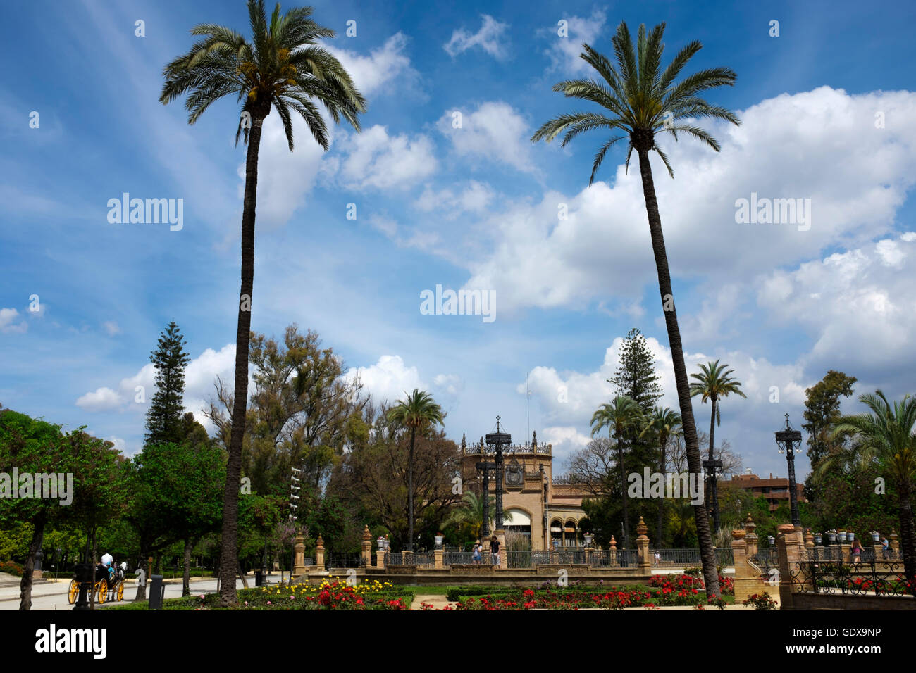 Statue of Pedro Espinosa in the Plaza de Santa Maria with a pavement cafe  and the giants arch to the rear, Antequera, Spain Stock Photo - Alamy