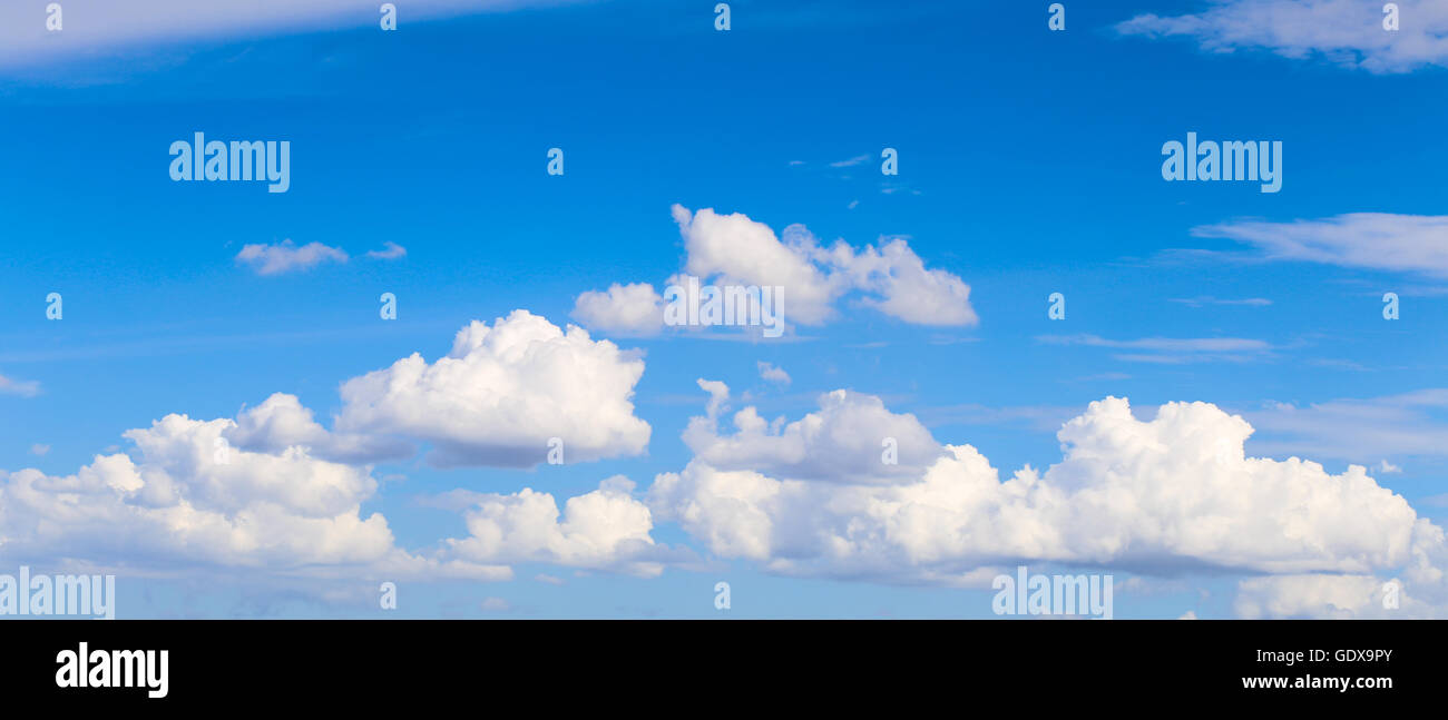 panorama blue sky with clouds Stock Photo - Alamy