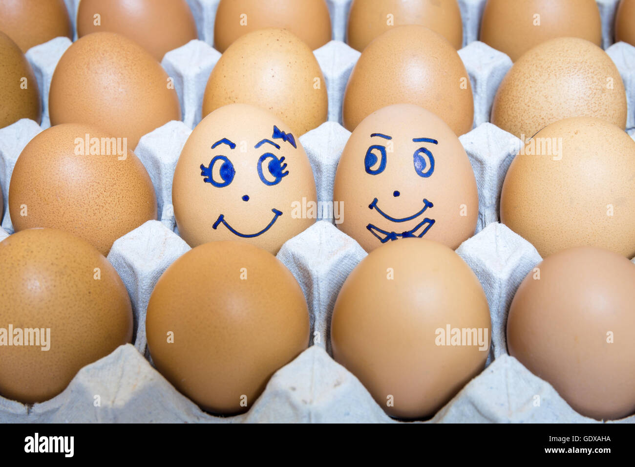 eggs is happiness Stock Photo