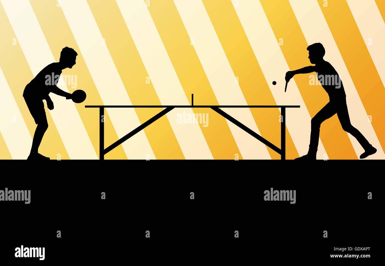 picture Poster Ping Pong Background https www alamy com stock photo table tennis player silhouette ping pong vector background for poster 111831968 html