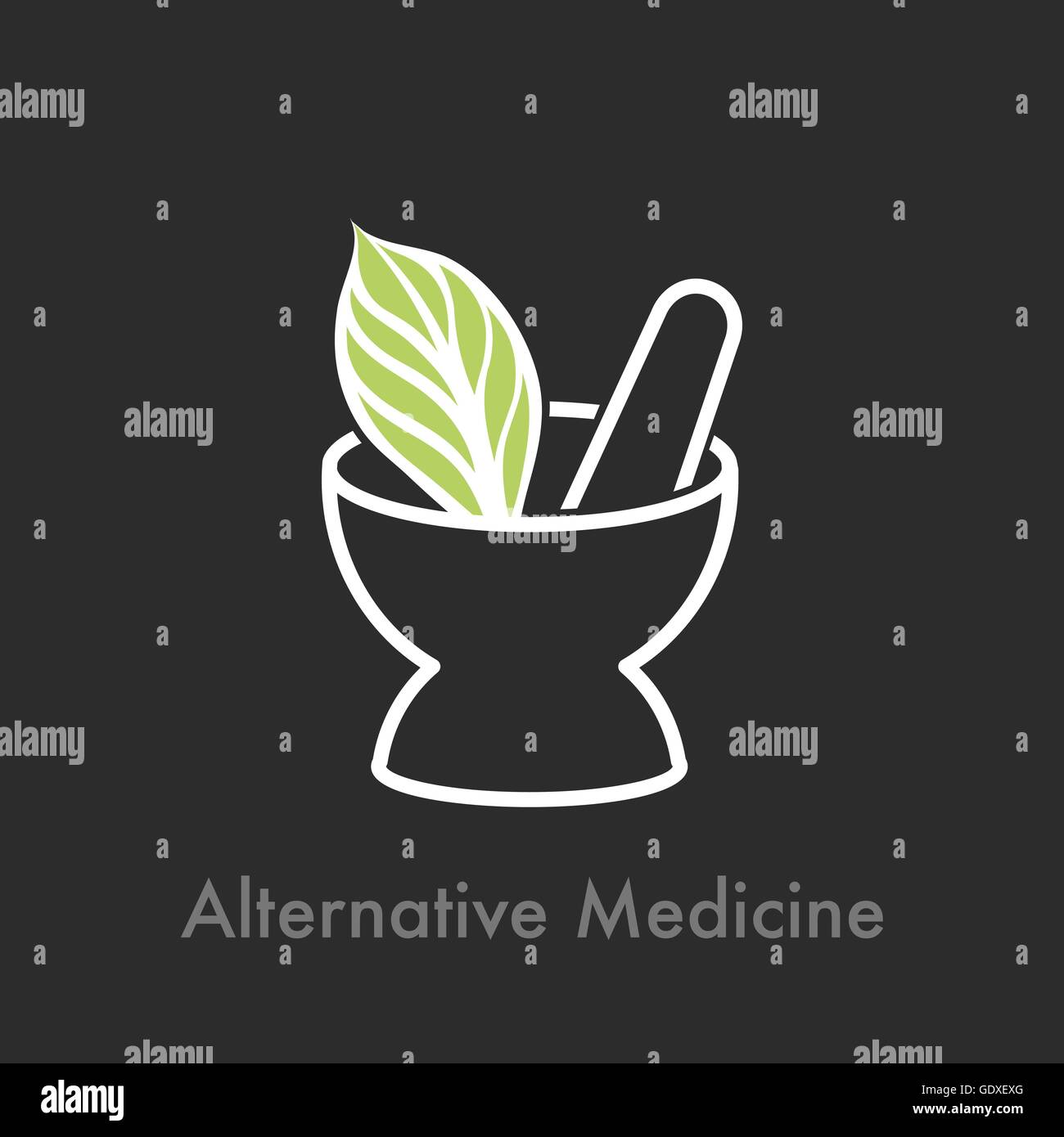 alternative medicine logo vector Stock Vector Image & Art Alamy
