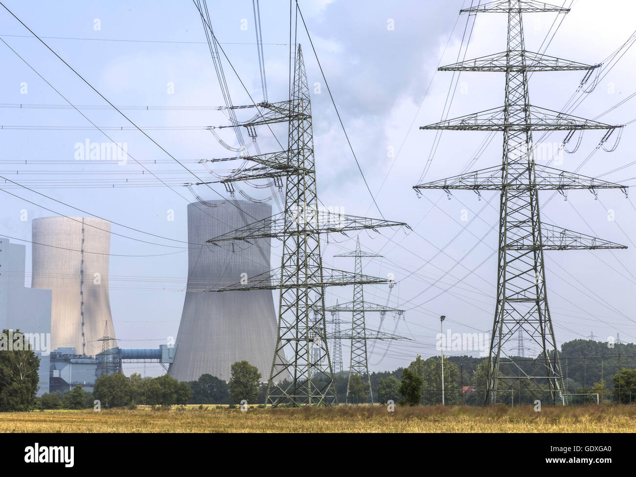 Westfalen power plan in Hamm, Germany, 2014 Stock Photo