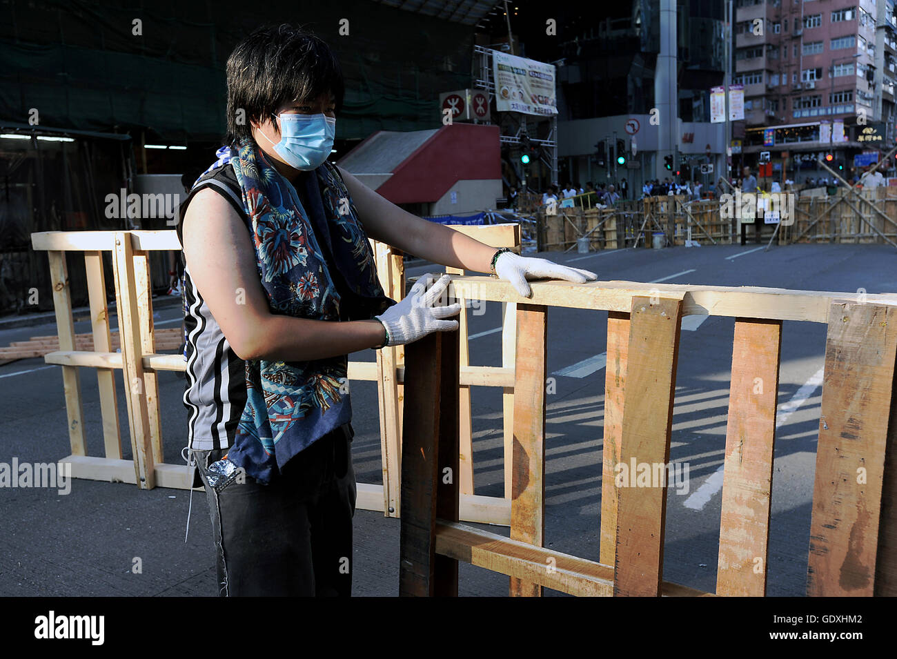 Pro-democracy protests in Hong Kong Stock Photo