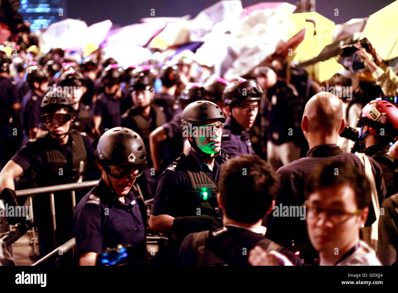 Demokratiebewegung in Hong Kong | Pro-democracy protests in Hong Kong Stock Photo