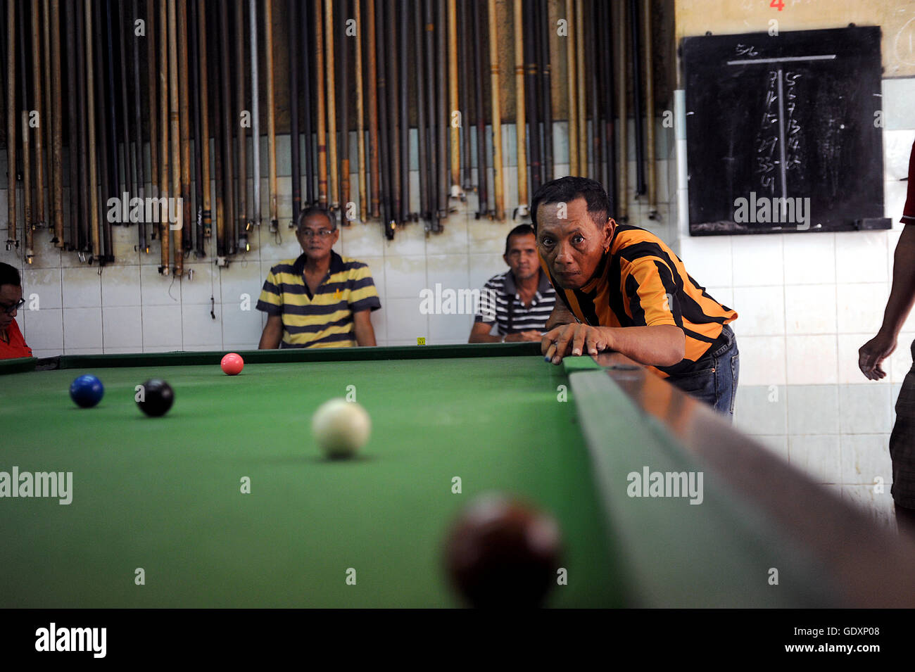 Billiard in Borneo Stock Photo