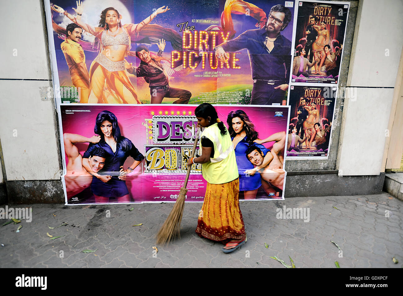 Movie posters in Kolkata Stock Photo Alamy