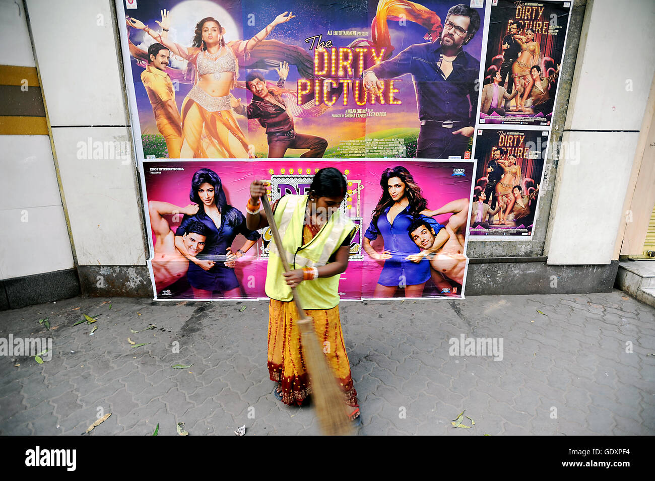 Movie posters in Kolkata Stock Photo Alamy
