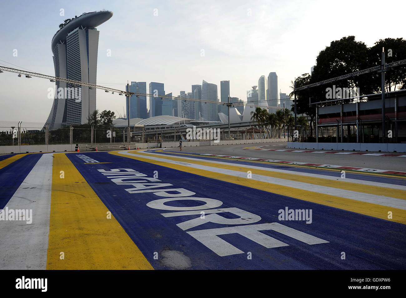 SINGAPORE. 2015. F1 Marina Bay Street Circuit Stock Photo Alamy