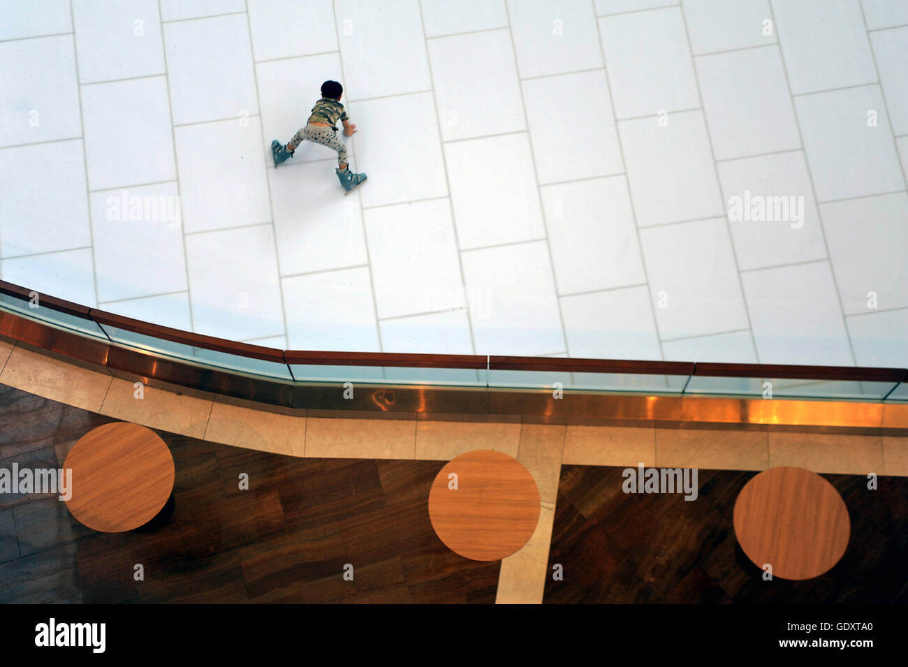 SINGAPORE. 2015. Ice skating Stock Photo Alamy