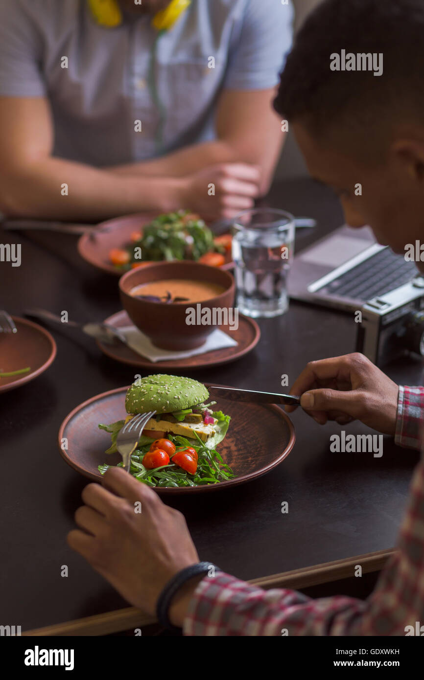 Picture of vegan dishes Stock Photo - Alamy