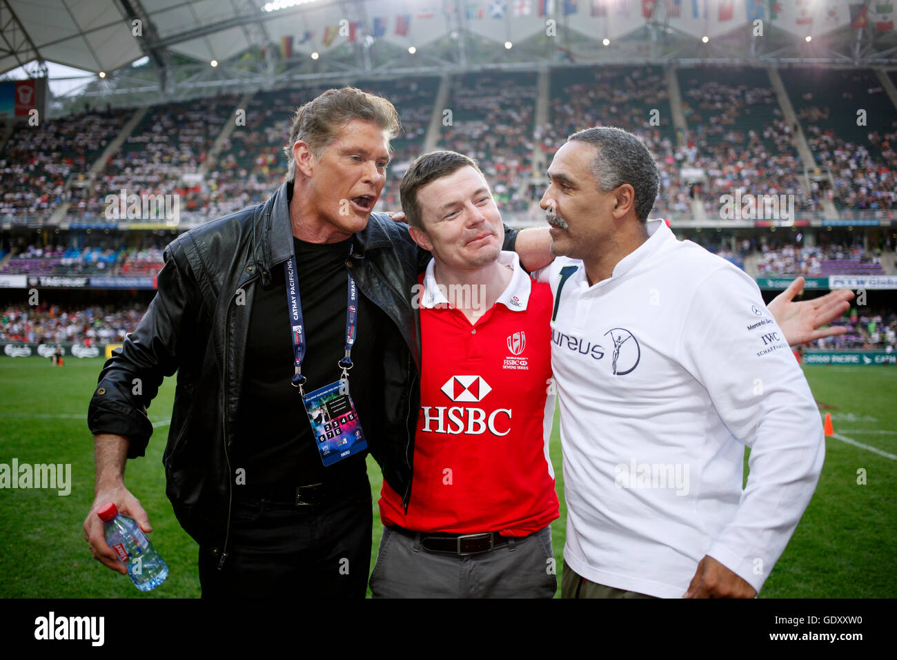 David Hasselhoff at Hong Kong Sevens 2016 Stock Photo