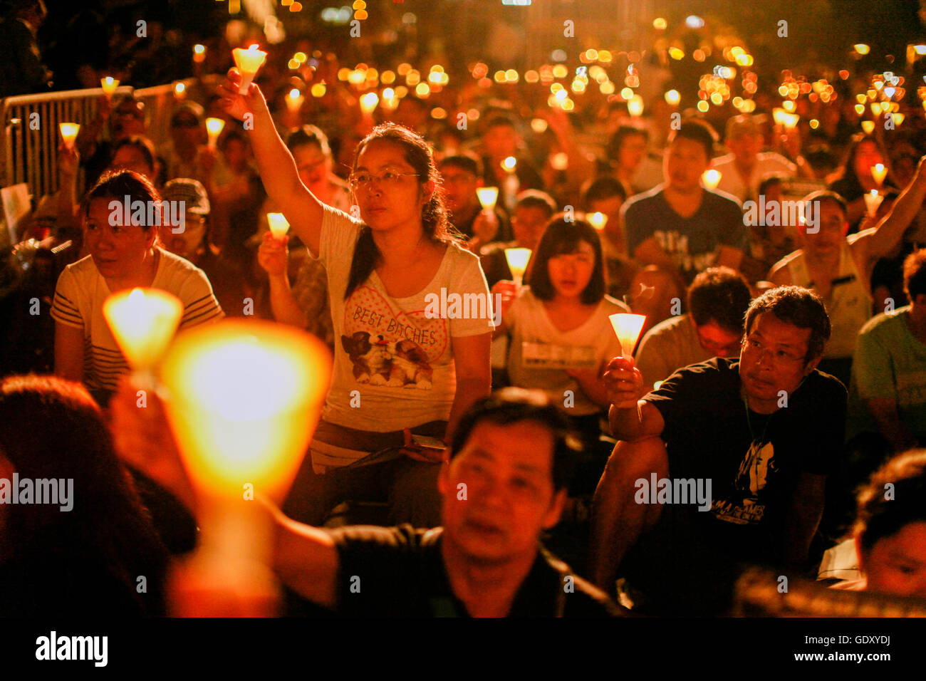 Candlelight vigil in Hong Kong, 2016 Stock Photo Alamy