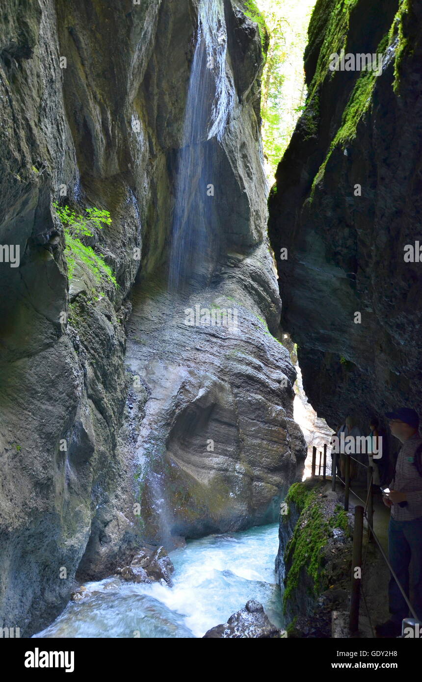 geography / travel, Germany, Bavaria, landscapes, Partnach Gorge, Additional-Rights-Clearance-Info-Not-Available Stock Photo