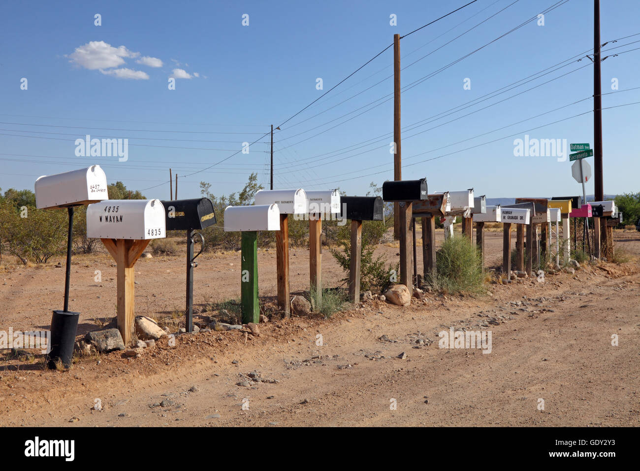 Letter box at the route 66 hires stock photography and images Alamy