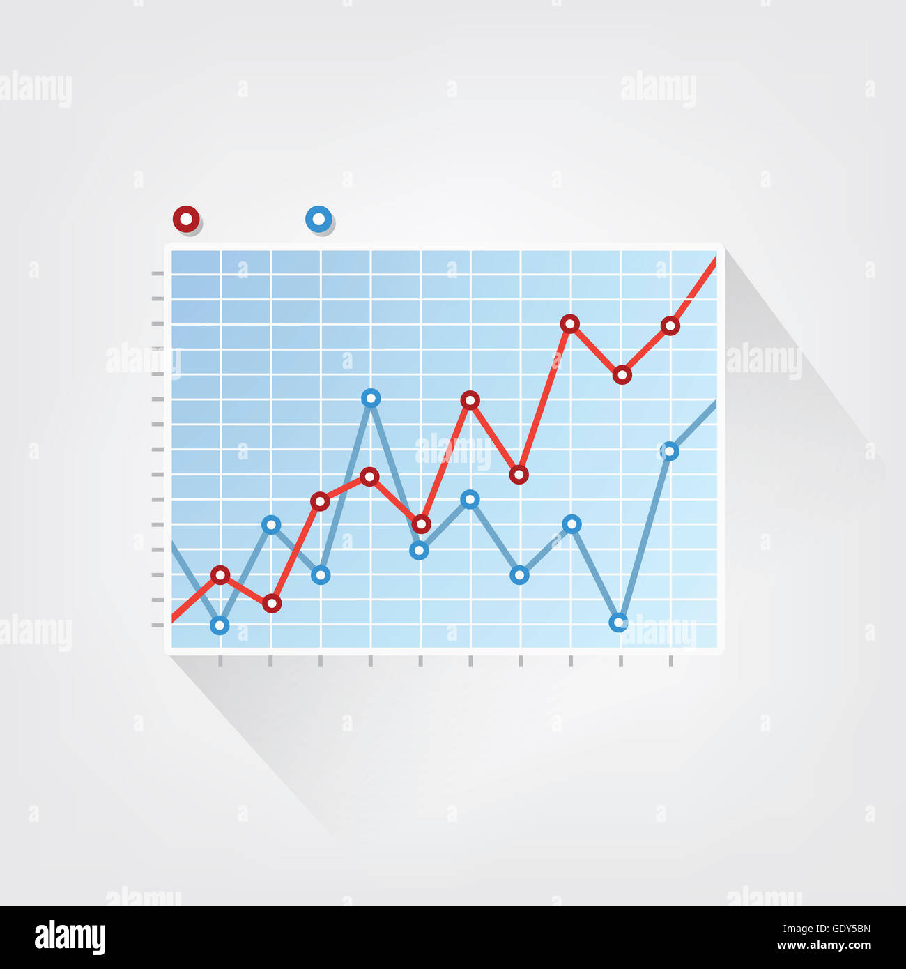 Infographic broken line graphs Stock Photo Alamy