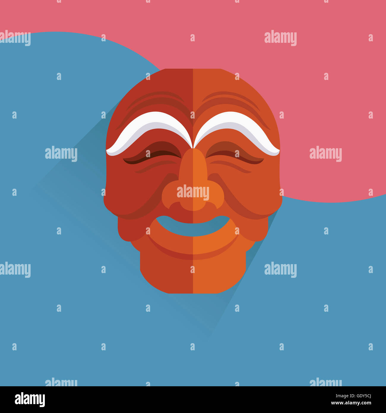 Illustration of traditional Korean mask Stock Photo Alamy