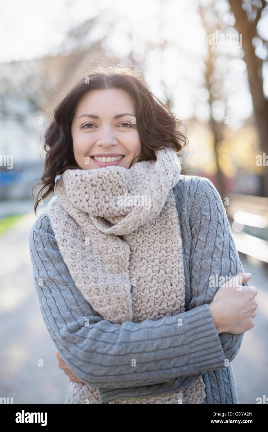 Smiling mature woman outdoor hi-res stock photography and images - Alamy