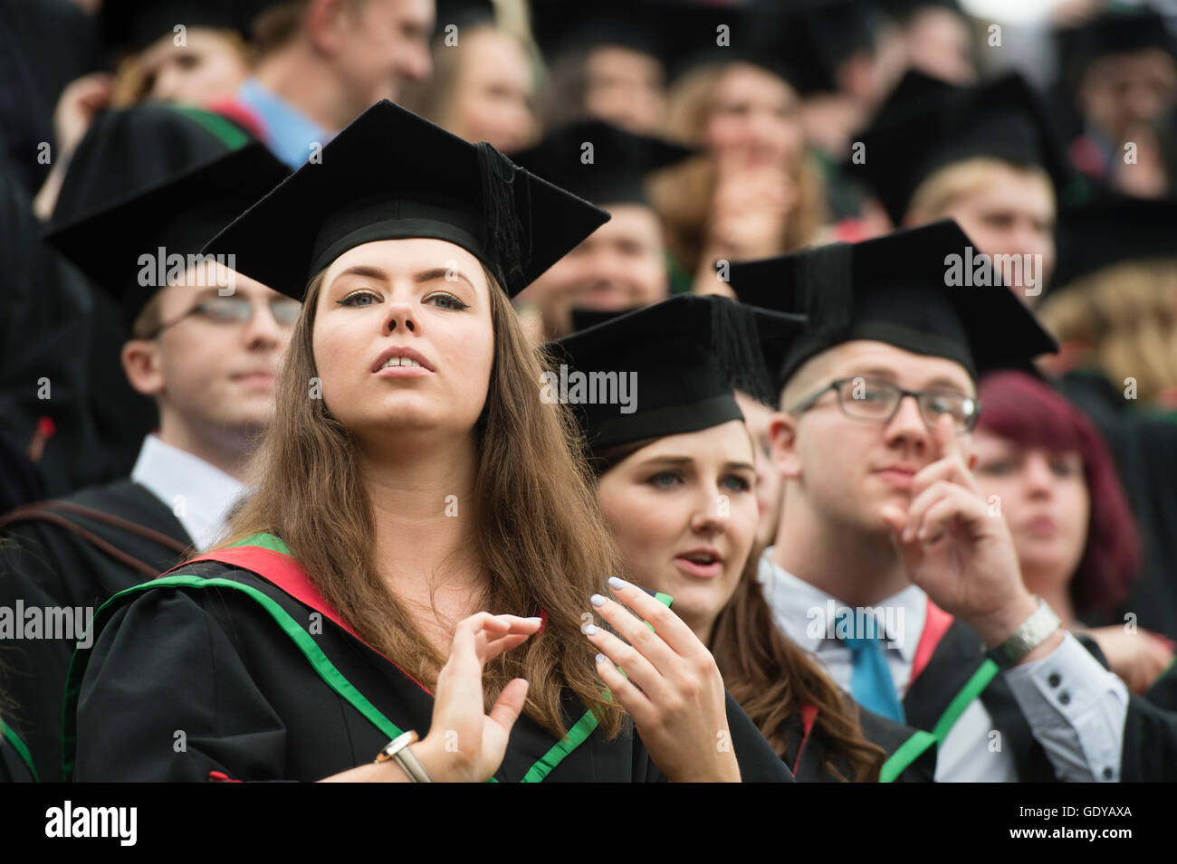 Higher Education in the UK: Aberystwyth university students wearing ...