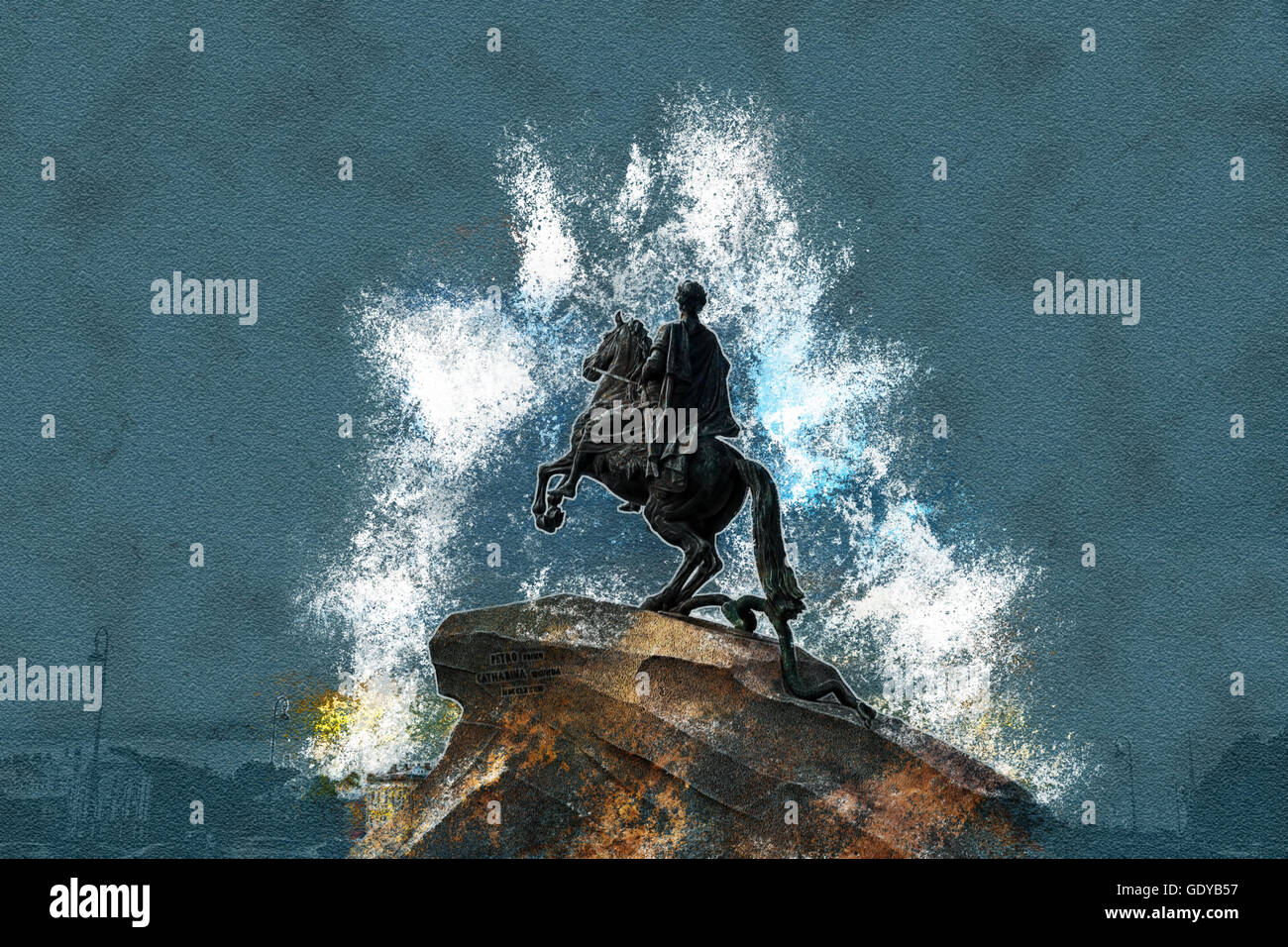 The Bronze Horseman Stock Photo Alamy